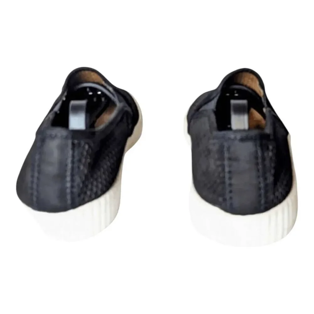 FRYE Camille Blace Suede Perforated Slip-On Shoes Size 9M